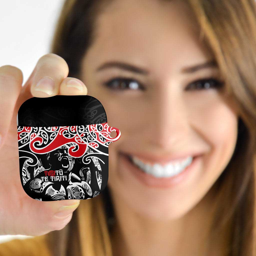 Aotearoa Toitu Te Tiriti AirPods Case New Zealand Stand Together Stand Stronger - Polynesian Pride