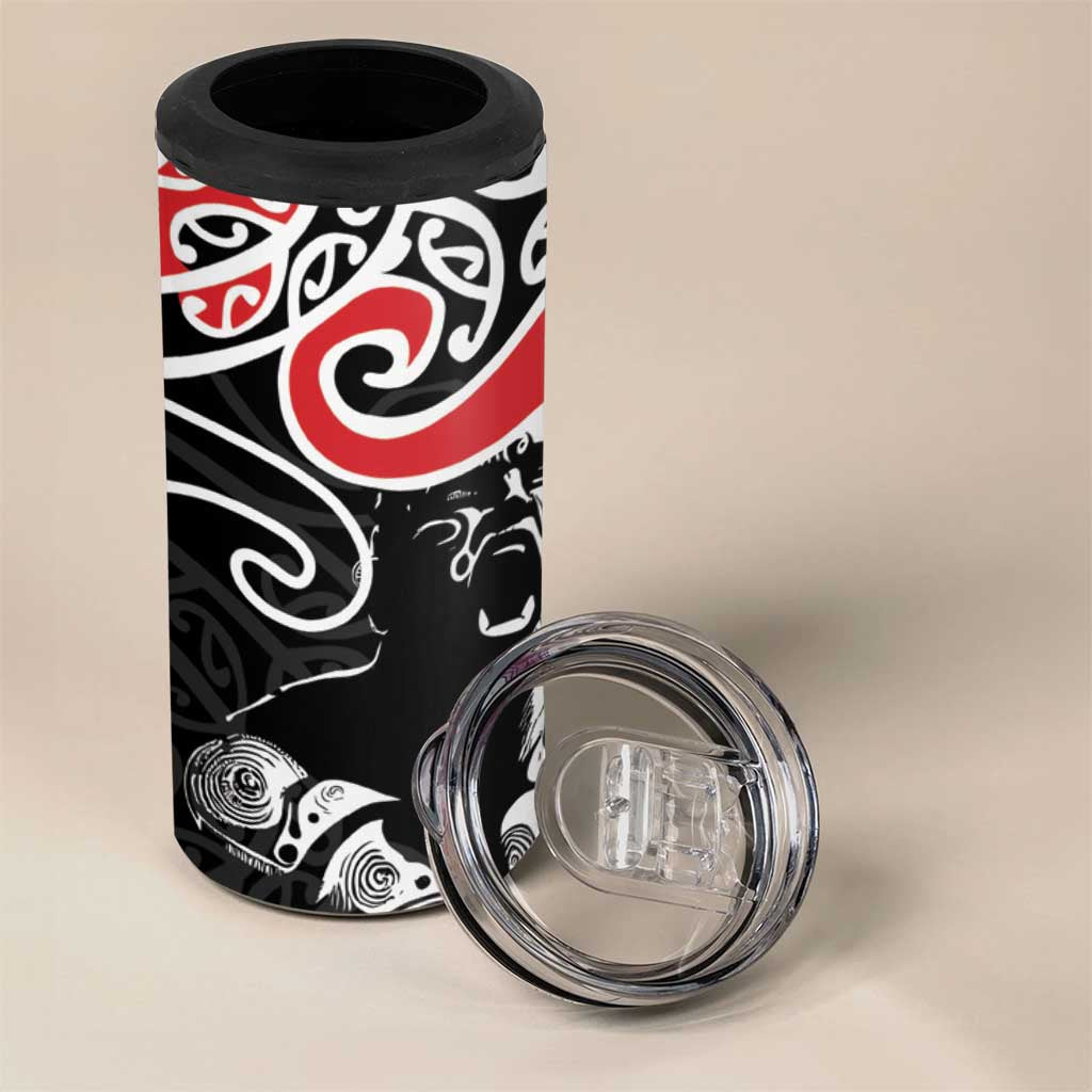 Aotearoa Toitu Te Tiriti 4 in 1 Can Cooler Tumbler New Zealand Stand Together Stand Stronger