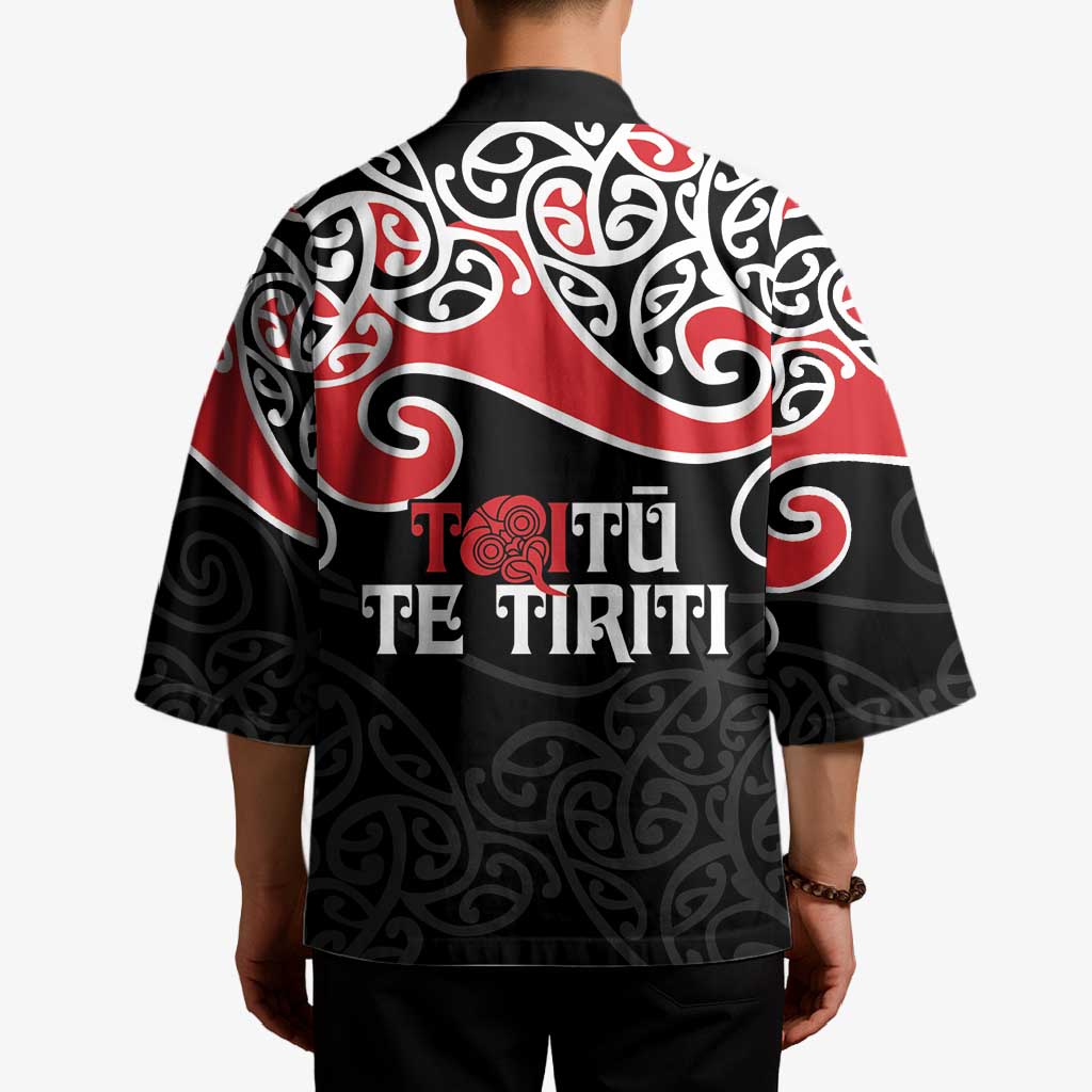 Aotearoa Toitu Te Tiriti Kimono New Zealand Stand Together Stand Stronger - Polynesian Pride