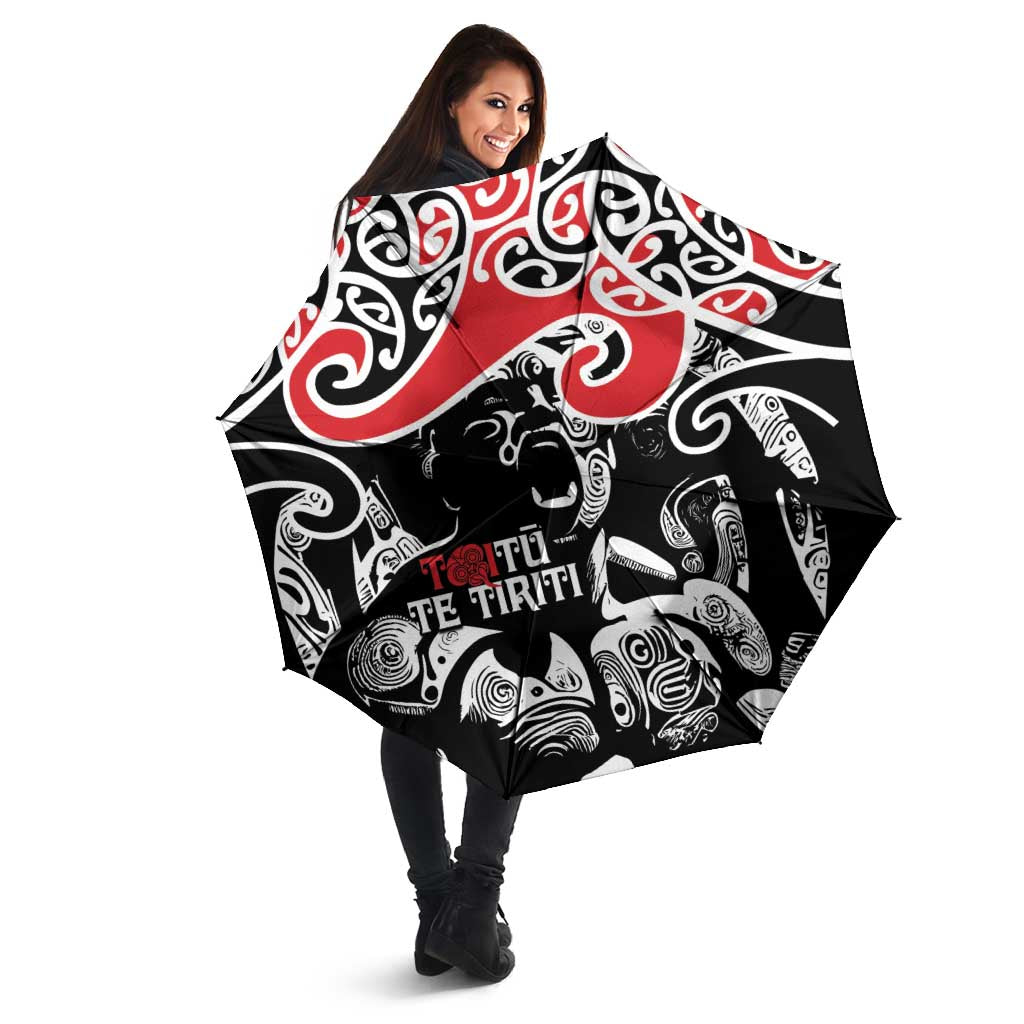 Aotearoa Toitu Te Tiriti Umbrella New Zealand Stand Together Stand Stronger - Polynesian Pride