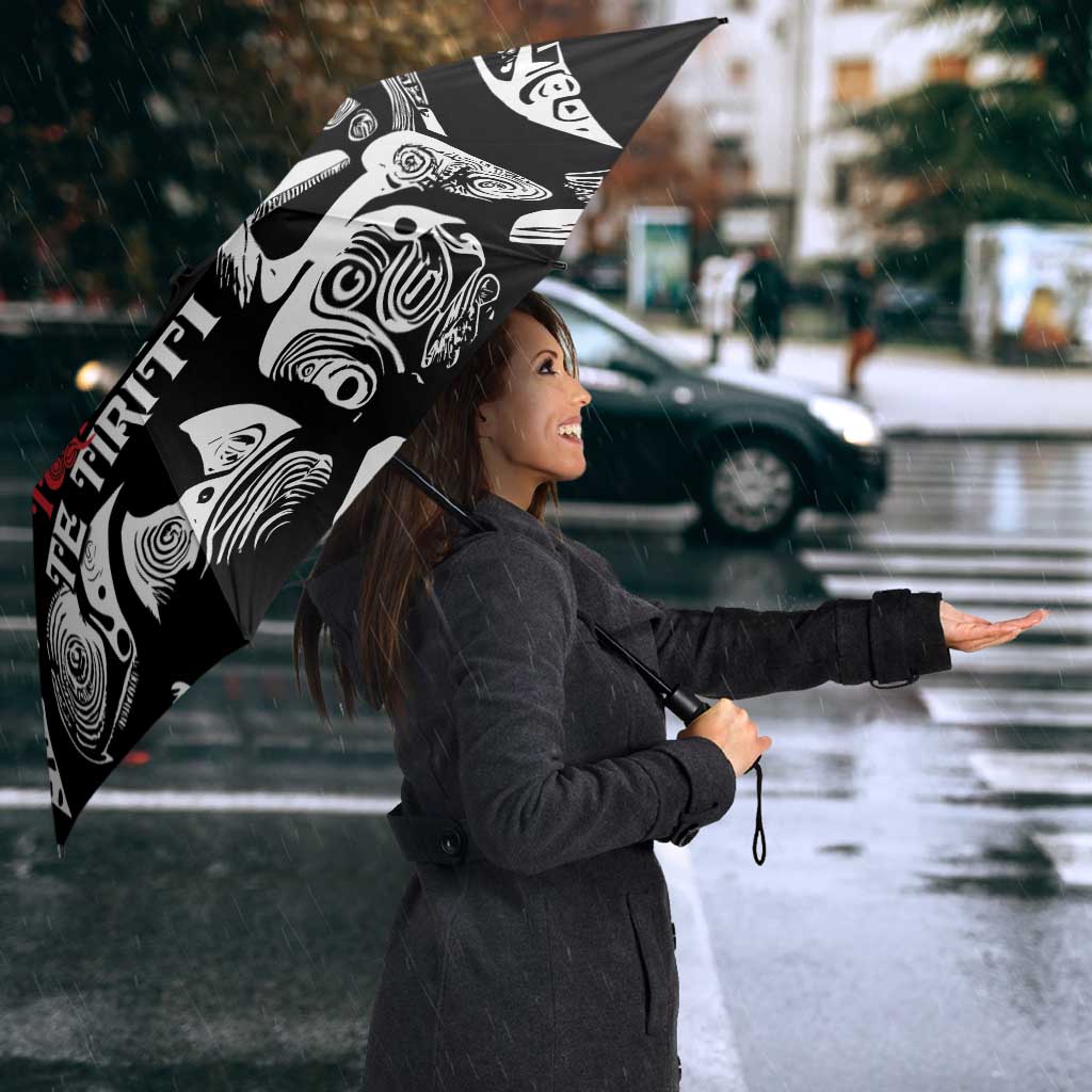 Aotearoa Toitu Te Tiriti Umbrella New Zealand Stand Together Stand Stronger - Polynesian Pride