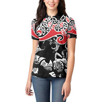 Aotearoa Toitu Te Tiriti Women Polo Shirt New Zealand Stand Together Stand Stronger