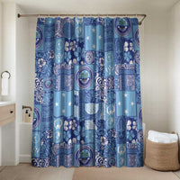 Federated States of Micronesia Merry Christmas Bathroom Set Pacific Patchwork Xmas Vibes - Polynesian Pride