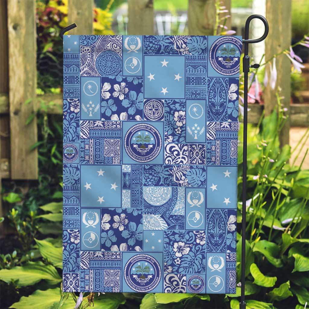 Federated States of Micronesia Merry Christmas Garden Flag Pacific Patchwork Xmas Vibes - Polynesian Pride
