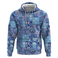 Federated States of Micronesia Merry Christmas Hoodie Pacific Patchwork Xmas Vibes - Polynesian Pride