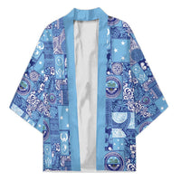 Federated States of Micronesia Merry Christmas Kimono Pacific Patchwork Xmas Vibes - Polynesian Pride