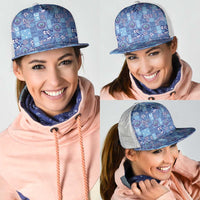 Federated States of Micronesia Merry Christmas Mesh Trucker Cap Pacific Patchwork Xmas Vibes LT9 - Polynesian Pride