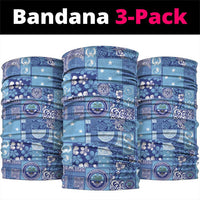 Federated States of Micronesia Merry Christmas Neck Gaiter Pacific Patchwork Xmas Vibes - Polynesian Pride