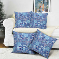 Federated States of Micronesia Merry Christmas Pillow Cover Pacific Patchwork Xmas Vibes - Polynesian Pride