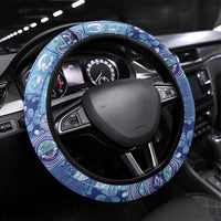 Federated States of Micronesia Merry Christmas Steering Wheel Cover Pacific Patchwork Xmas Vibes - Polynesian Pride