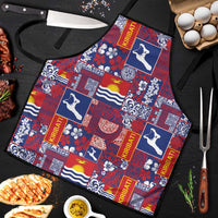 Kiribati Tekeraoi n te Kiritimati Apron Pacific Patchwork Xmas Vibes - Polynesian Pride