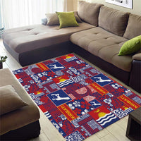Kiribati Tekeraoi n te Kiritimati Area Rug Pacific Patchwork Xmas Vibes - Polynesian Pride