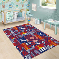 Kiribati Tekeraoi n te Kiritimati Area Rug Pacific Patchwork Xmas Vibes - Polynesian Pride