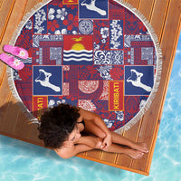 Kiribati Tekeraoi n te Kiritimati Beach Blanket Pacific Patchwork Xmas Vibes - Polynesian Pride