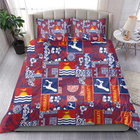 Kiribati Tekeraoi n te Kiritimati Bedding Set Pacific Patchwork Xmas Vibes - Polynesian Pride