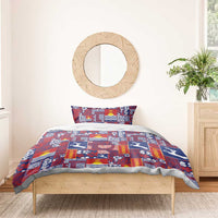 Kiribati Tekeraoi n te Kiritimati Bedding Set Pacific Patchwork Xmas Vibes - Polynesian Pride