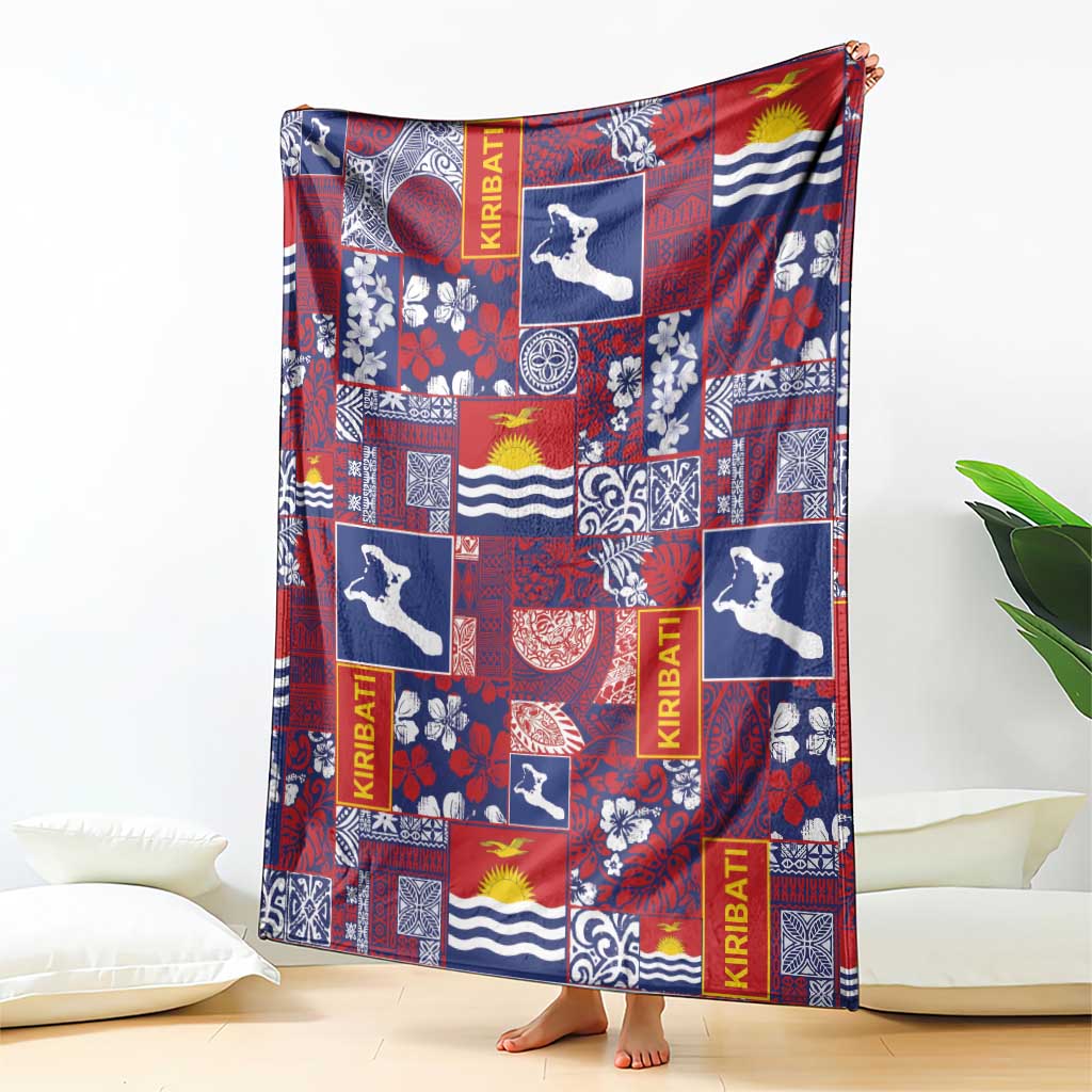 Kiribati Tekeraoi n te Kiritimati Blanket Pacific Patchwork Xmas Vibes - Polynesian Pride