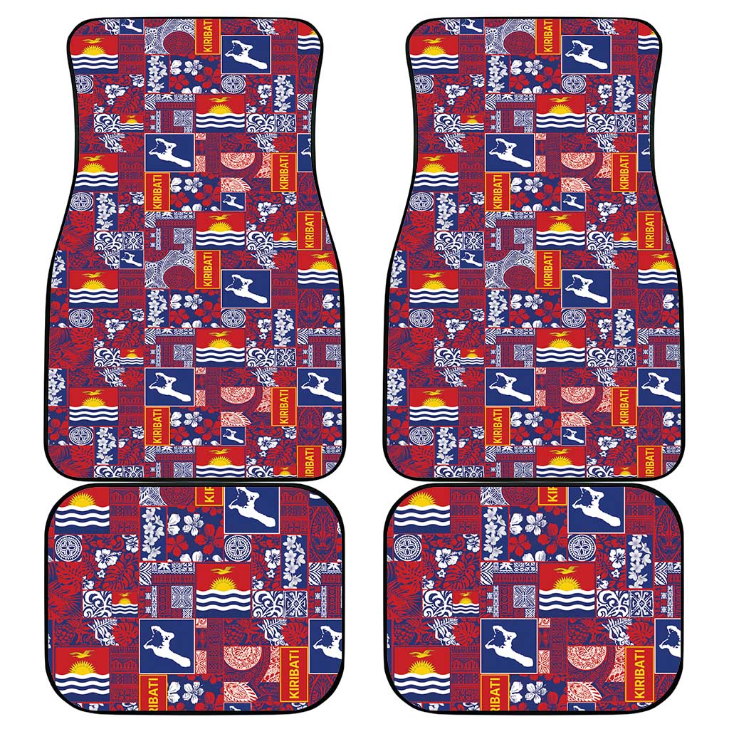 Kiribati Tekeraoi n te Kiritimati Car Mats Pacific Patchwork Xmas Vibes - Polynesian Pride