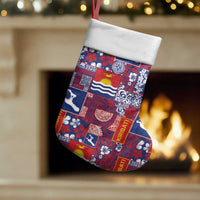 Kiribati Tekeraoi n te Kiritimati Christmas Stocking Pacific Patchwork Xmas Vibes - Polynesian Pride