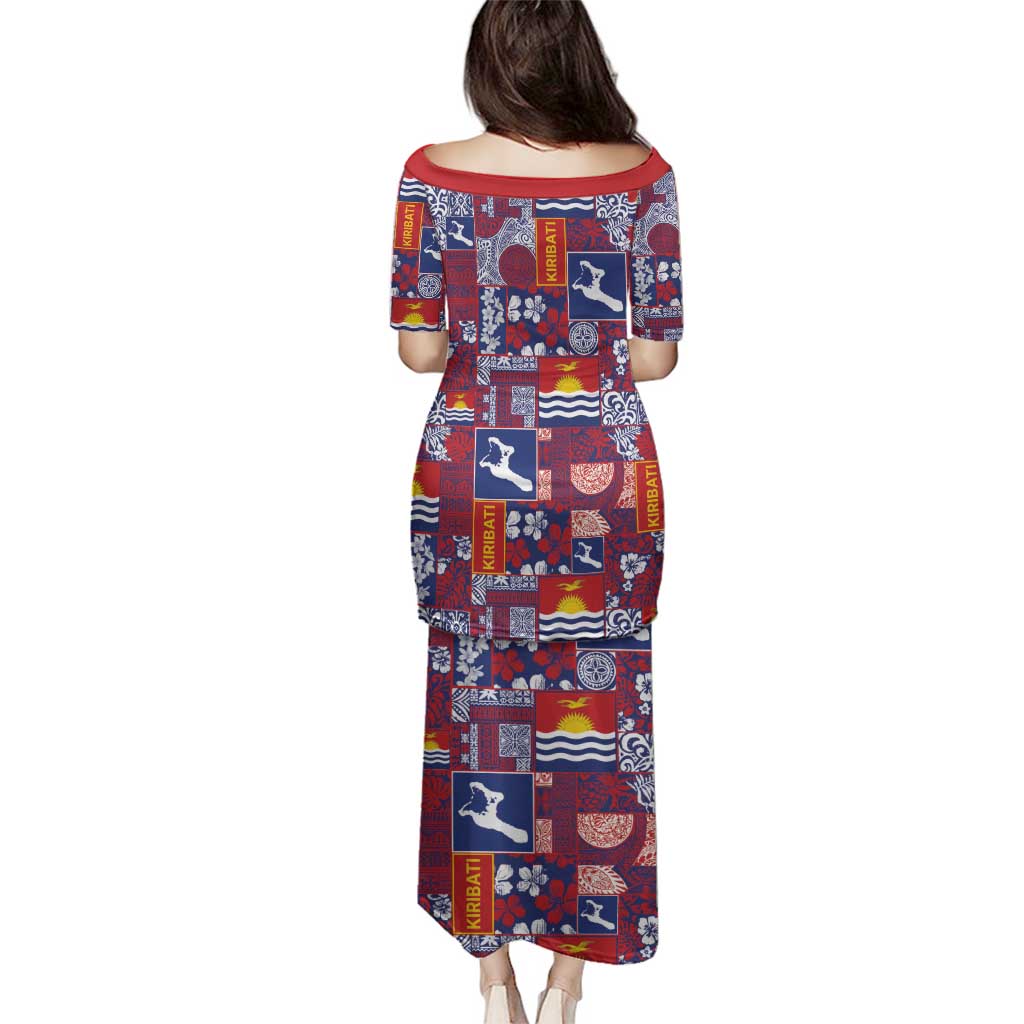 Kiribati Tekeraoi n te Kiritimati Family Matching Puletasi and Hawaiian Shirt Pacific Patchwork Xmas Vibes - Polynesian Pride