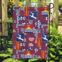Kiribati Tekeraoi n te Kiritimati Garden Flag Pacific Patchwork Xmas Vibes - Polynesian Pride