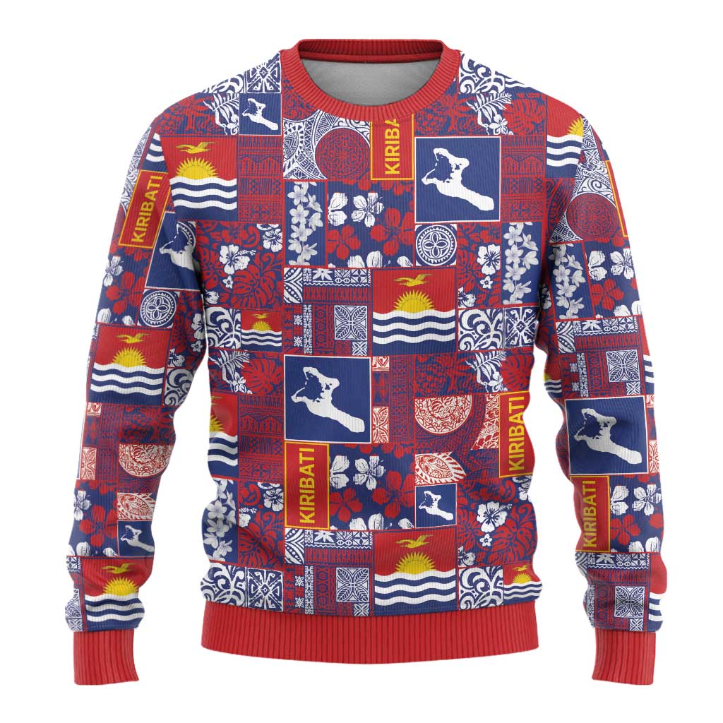 Kiribati Tekeraoi n te Kiritimati Ugly Christmas Sweater Pacific Patchwork Xmas Vibes - Polynesian Pride