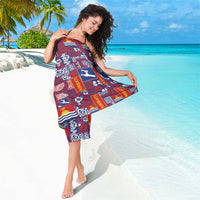 Kiribati Tekeraoi n te Kiritimati Sarong Pacific Patchwork Xmas Vibes - Polynesian Pride
