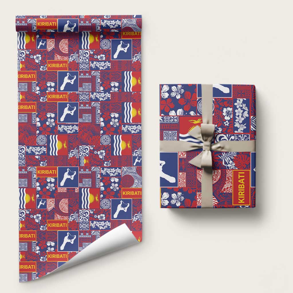 Kiribati Tekeraoi n te Kiritimati Wrapping Paper Pacific Patchwork Xmas Vibes - Polynesian Pride