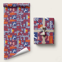Kiribati Tekeraoi n te Kiritimati Wrapping Paper Pacific Patchwork Xmas Vibes - Polynesian Pride