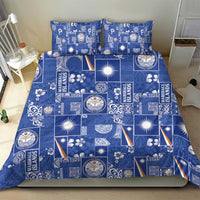 Marshall Islands Merry Christmas Bedding Set Pacific Patchwork Xmas Vibes - Polynesian Pride