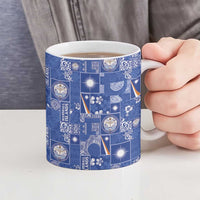 Marshall Islands Merry Christmas Ceramic Mug Pacific Patchwork Xmas Vibes - Polynesian Pride