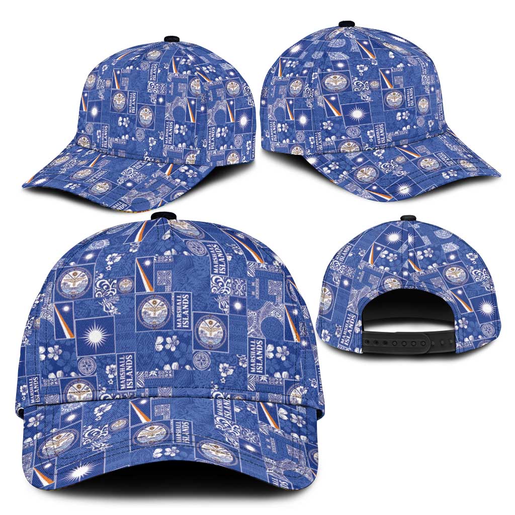 Marshall Islands Merry Christmas Classic Cap Pacific Patchwork Xmas Vibes LT9 - Polynesian Pride