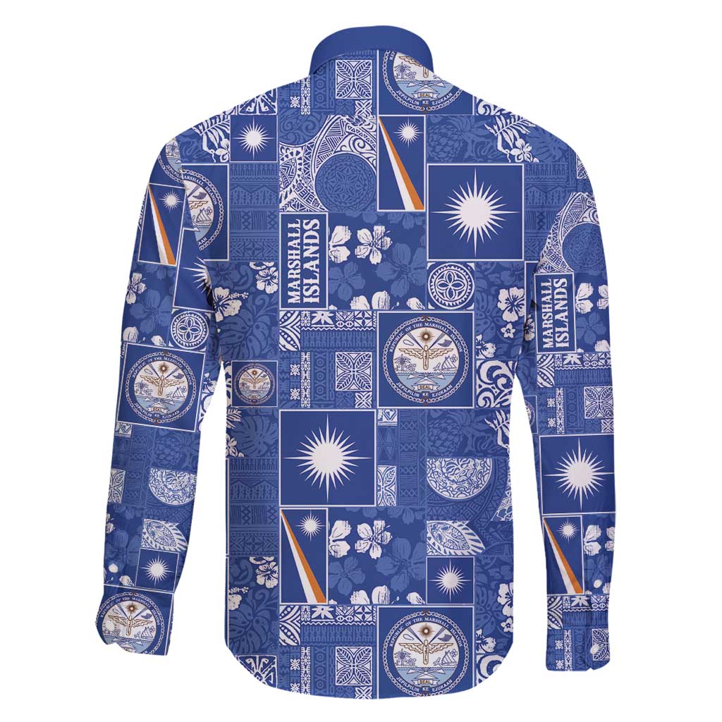 Marshall Islands Merry Christmas Family Matching Puletasi and Hawaiian Shirt Pacific Patchwork Xmas Vibes - Polynesian Pride