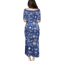 Marshall Islands Merry Christmas Family Matching Puletasi and Hawaiian Shirt Pacific Patchwork Xmas Vibes - Polynesian Pride