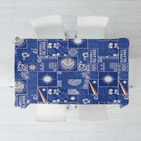 Marshall Islands Merry Christmas Tablecloth Pacific Patchwork Xmas Vibes - Polynesian Pride