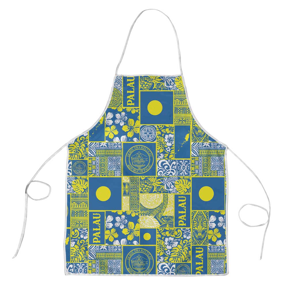 Palau Ungil Kurismas Apron Pacific Patchwork Xmas Vibes - Polynesian Pride