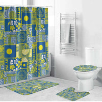 Palau Ungil Kurismas Bathroom Set Pacific Patchwork Xmas Vibes - Polynesian Pride