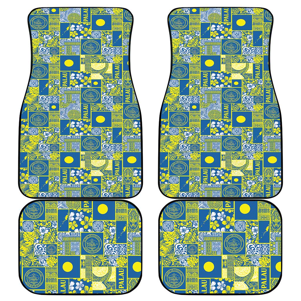 Palau Ungil Kurismas Car Mats Pacific Patchwork Xmas Vibes - Polynesian Pride