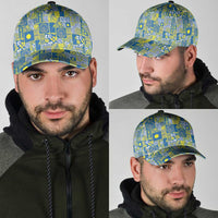 Palau Ungil Kurismas Classic Cap Pacific Patchwork Xmas Vibes - Polynesian Pride