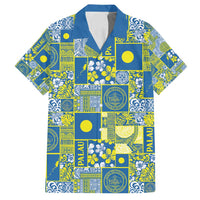 Palau Ungil Kurismas Family Matching Long Sleeve Bodycon Dress and Hawaiian Shirt Pacific Patchwork Xmas Vibes - Polynesian Pride