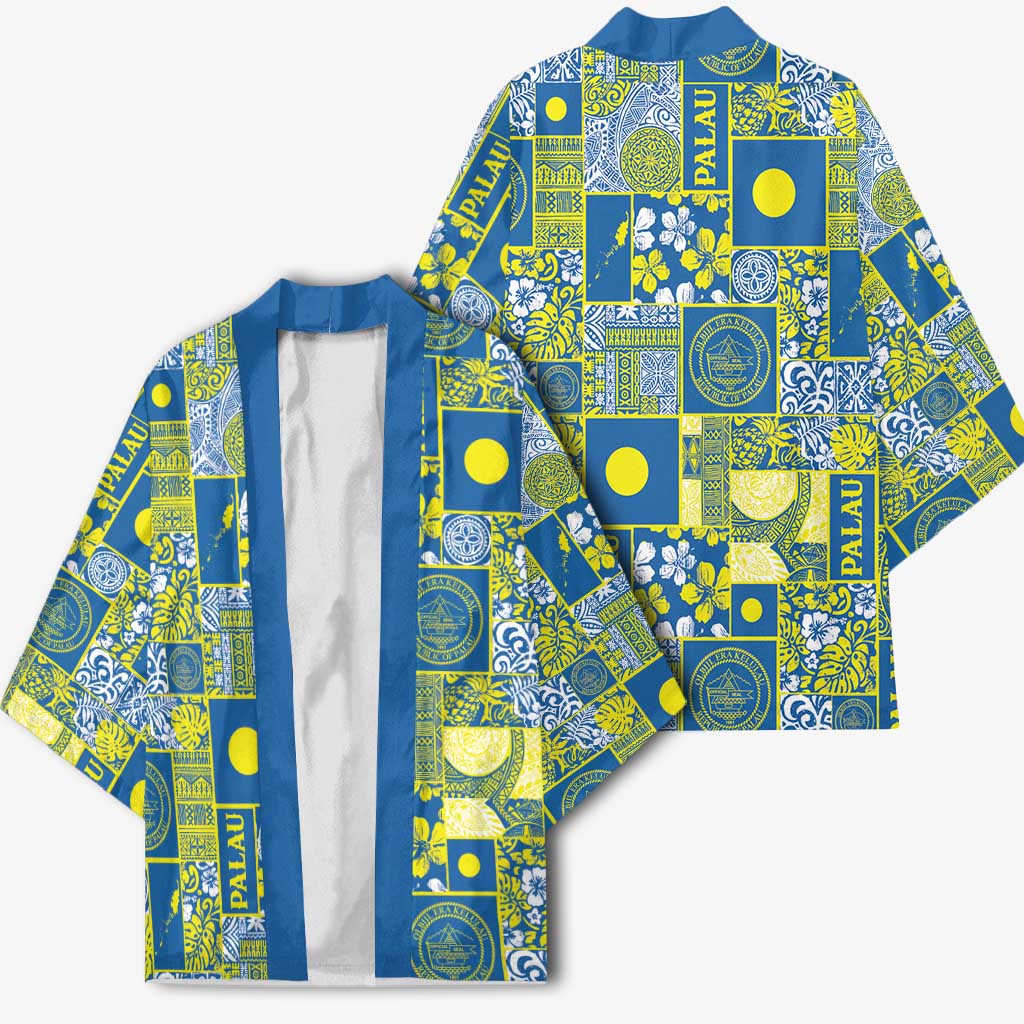 Palau Ungil Kurismas Kimono Pacific Patchwork Xmas Vibes - Polynesian Pride