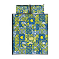 Palau Ungil Kurismas Quilt Bed Set Pacific Patchwork Xmas Vibes - Polynesian Pride