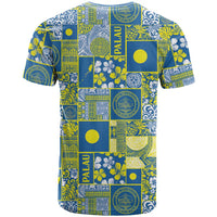 Palau Ungil Kurismas T Shirt Pacific Patchwork Xmas Vibes - Polynesian Pride