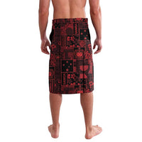 Dark Samoa Manuia Le Kerisimasi Lavalava Pacific Patchwork Xmas Vibes - Polynesian Pride