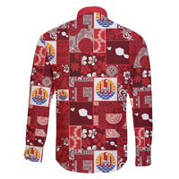 Tahiti Oaoa I Teie Noera Family Matching Puletasi and Hawaiian Shirt Pacific Patchwork Xmas Vibes - Polynesian Pride