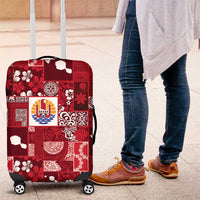 Tahiti Oaoa I Teie Noera Luggage Cover Pacific Patchwork Xmas Vibes - Polynesian Pride