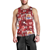Tahiti Oaoa I Teie Noera Men Tank Top Pacific Patchwork Xmas Vibes - Polynesian Pride