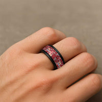Tahiti Oaoa I Teie Noera Spinner Ring Pacific Patchwork Xmas Vibes - Polynesian Pride