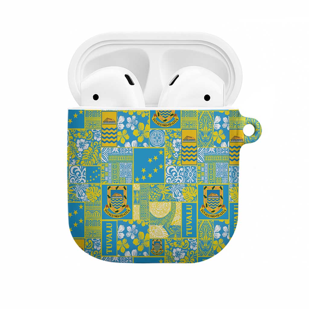 Tuvalu Manuia te Kilisimasi AirPods Case Pacific Patchwork Xmas Vibes - Polynesian Pride