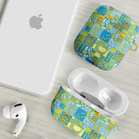 Tuvalu Manuia te Kilisimasi AirPods Case Pacific Patchwork Xmas Vibes - Polynesian Pride